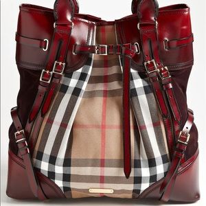 Sprayed Prorsum Bridle house check whipstitch tote